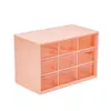 Storage Boxes Bins 9 Drawers Storage Cabinet Organiser Desktop Organizer with 9 Grad Mini Transparent Cabinets Drawers Plastic Jewelry Box/Cosmetic 230321