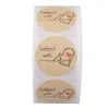 Papier Cadeau 1 Rouleau 500 Merci Autocollants Étiquette Scrapbooking Bake With Love Hand Made Diy