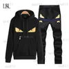 Tracksuits voor heren LBL Brand Casual Mens Tracksuit Hip Hop Zweetpakken Sets Sets Hooded Tracksuits Mannelijke Streetwear Jogger Top Zitte bants Set Plus Size T230321