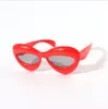 Mode Kinder rosa Sonnenbrille Kinder Sonnenbrille UV400 Oval Rahmen Sonnenbrille Mädchen Jungen Rot Schwarz Weiß Shades Objektiv Spiegel Brillen