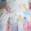 Robes de fille Fluffy Noël Filles Princesse Robe Fleur Nouvel An Bébé Enfants Fête De Mariage Robe De Bal Tulle Élégant Été Enfants Robes