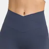 Ll shorts de ioga esportes femininos quinta cintura transversal com ginástica fiess treping ginástica treino de calcinha curta