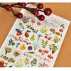 Confezione regalo Corea Divertente Scrapbooking Adesivo di alta qualità Frutta e fiori Cancelleria Decorazione artigianale fai-da-te Forniture per la casa