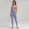 Outfits Lu010 Yoga Set Tie Dyed Printed Sports Bra Legging Women's Tights Gym Clothes Tank Top Pants Underwear Jogging Suits