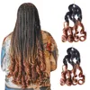 スパイラルカールヘアルーズウェーブブレード合成巻き毛エクステンションルーズ波状の編み髪
