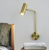 Wall Lamps Golden Light Led Lamp Bronze Adjustable Lights 9W With Switch For Bedroom/Bedside /Aisle/Readroom Indoor Sconce Decora