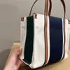 Canvas Draagtas Shopping Handtassen Bedrukte Crossbody Tas Vrouwen Handtas Interieur ritsvak Mode Brief Grote Capaciteit Schoudertas Terug Portemonnee