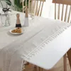 Tovaglia di lino Tovaglia di pizzo rettangolare Caffè per soggiorno Tappetino di copertura Mobili Decorativi per la casa Mensola del camino Mesa Nappe 230321