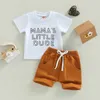 Kledingsets Babykleding Set Zomer Casual katoenen Katoen Korte Mouw Tops T -shirts Shorts voor Boy Set Toddlers 2pcs Kid Baby Sport Outfit Kleding Z0321