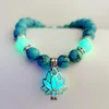 Strand 1pc Glow In Dark Natural Bead Bracelet Healing Luminous Stone Bracelets For Yoga Buddhism Prayer NB9001