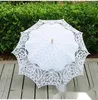 Parasols White Wedding Handmade Umbrellas Lace Artifull Garden Bridal Parasols For Bridal Bridesmaid Wedding Diameter 32 Inches