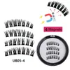 Magnetic Suction Eyelashes Handmade Makeup Mink Extended Fake Eyelashes Reusable False Eyelashes With Tweezers