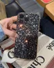 Sparkle Vogue Telefon Futerał na iPhone 14 13 12 Pro Max Trwały brokat Pełny ochrona miękka zderzak Świecąca tylna okładka