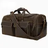 Duffel Taschen MAHEU Große Reisetasche Echtes Leder Vintage Stil Gepäck Männer Männliche Duffle Reisen Weekender Für Mann