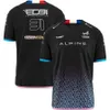 T-shirt da uomo ufficiali 2024 Bwt Alpine F1 Team 2024 Formula Camicie Esteban Ocon Jersey Racing Moto Ciclismo