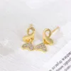 Charme nouvelle corée petit amour Zircon boucles d'oreilles quotidiennes étudiant banlieue petites personnes tempérament Simple boucles d'oreilles élégantes femme Banquet cadeau G230320