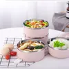 Lunch Boxes MultiLayer Stainless Steel Box Food Portable Thermal box Picnic Office Kids Workers School Japanese Bento 230320