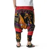 Women's Pants Capris Men's Dashiki Har Yoga Baggy Genie Boho Pants African Print Drop Crotch Joggers Sweatpants Casual Hop Hippie Trousers 3XL