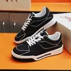 Mens casual sports shoes Designers new simple and versatile fashion mens shoes Silk leather upper Soft and comfortable sneakers Large mens casual shoes 38-46size