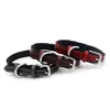 Collari per cani Collare per animali durevole in vera pelle Marrone Nero Rosso Per cuccioli Taglia grande XS S M L XL