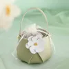 Autres fournitures de fête d'événement 20 pcs boîte de bonbons portable en cuir avec sac de fil fournitures de mariage créatives souvenirs sac d'emballage de mode premium boîte-cadeau 230321