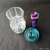 Shisa transparent Wasserhaken Glas Bongs Zubehör farbenfrohe Pfeife Rauchen