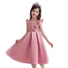 Girl's Dresses Kids Girl Striped Dresses Christmas Flower Girl Party Princess Dresses Children Clothes For 2 6 8 10 Years Old Girls Gown Dress