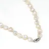 Halsband 2023 Natürliche Perlenketten 9-10mm Süßwasserperlen Halsreifen Schmuck Für Frauen Verlobungsgeschenk