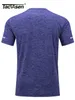 T-shirty męskie Tacvasen Szybkie suche letnie koszulki Męki biegania do joggingu T-shirty Załoga szyi
