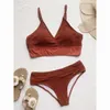 Sexig bikini 2023 Push Up Bikinis Set High midja Kvinnor Swimsuit Kvinnliga badkläder för kvinnor Baddräkt Simmesdräkter Beachwear