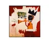 Basquiat pittura decorativa bar di grandi dimensioni artista di graffiti americano murale pittura da appendere alla moda in studio