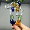 Rauchpfeifen Klassische farbige Schönheit Fußball Glaskessel Großhandel Bongs Ölbrenner Rohre Wasser