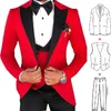 Trajes de hombre, traje personalizado para hombre, conjunto delgado para boda, esmoquin Formal para hombre, ropa de negocios para graduación, Terno Masculino