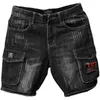 Mens Jeans Summer Streetwear Cargo Denim Shorts Fashion Brand Retro Multi-pocket Short Pants Casual Trend Masculino