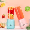 Bärbar personlig storlek Blender Fruktgrönsaksverktyg USB -uppladdningsbar Mini Juicer Blender för smoothies och skakningar med 2 juice koppar