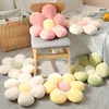 Cushiondecoratif Yastık Dolgulu Altı Petal Çiçek Yastık Girly Oda Dekor Ayçiçeği Körfezi Pencere Pembe Ayarı Çocuk Yatak Odası Koltuğu 230321