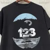 Męskie koszulki żaba dryft streetwear marka mody RRR123 vintage Hight Street Loose Tee Tops T Shirt for Men T230321