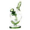 Tellurion Bong 7 '' Hookah Glass Bong Smoking Water Pipe Bule 14.4mm女性リサイクルDABリグ