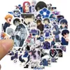 50pcs anime mavi kilit fiziksel kültür anime grafiti çıkartmaları diy bagaj dizüstü bilgisayar kaykay motosiklet bisiklet çıkartmaları TT163