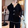 Pigiameria da donna Large Size 6XL 150KG Primavera Donna 2 pezzi Pigiama Set Pigiama Sleepwear Manica lunga Large Size Full Sleepwear Clothess Sleep Tops 230321