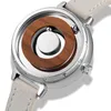 Wristwatches EUTOUR 2023 Innovative Black Magnetic Metal Multifunctional Watch Women's Fashion Sports Quartz Simple Ladies