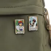 Эмалированные булавки Таро на заказ Noface-man Calcifer San Howl Kiki Ponyo, броши на лацканах, значки с героями мультфильмов, ювелирные изделия, подарок