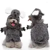 Costumes de chat, accessoires de déguisement de fête pour animaux de compagnie, manteau de chien mignon, vêtements d'halloween Yorkshire Cosplay raton laveur debout