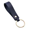 Keychains Women Men Lanyard Pendant Keyholder Gift Business Portable Anti Lost Strap Keyring PU Leather Fashion Jewelry Key Chain Simple