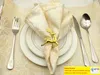 Christmas Deer Napkin Rings Alloy Napkin Buckle Hotel Wedding Party Table Decoration Silver Gold Colors