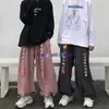 Spodnie damskie Capris houzhou Corduroy Spodnie workowate szerokie spodnie dla mężczyzn Joggers Summer retro chińskie styl streetwear hip hop Harajuku Broidery