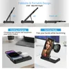 3 in 1 Wireless Charger Foldable Chargers Stand Pad For iPhone 14 13 12 11 Pro max Airpod iWatch Ultra 8 7 6 Fast Charging Docking Station