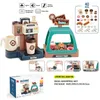 Altri giocattoli Deflusso di luce Simulazione dell'acqua Registratore di cassa Macchina da caffè Negozio di dolci 3 in 1 Shopping Set Play House Giochi per bambini per ragazze 230320