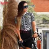 Ensembles de course KafiCycling vêtements pour les mêmes Couples cyclisme ensemble femmes Jersey bavoirs Kombinezon Damski vélo à manches courtes combinaison