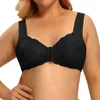 Camisoles Réservoirs Soutiens-gorge Pour Femmes Sous-Vêtements Soutien-Gorge Sans Armature Sans Couture Soutien-Gorge Push Up Lingerie Sexy Fermeture Avant Bralette 3XL 4XL 5XL 6XL Plus